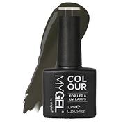 MYLEE Esmalte de Uñas en Gel Semipermanente 10 ml [Deep Olive ] UV/LED Nail Art Manicure Pedicure para Uso Profesional y Doméstico - Larga Duración y Fácil de Aplicar