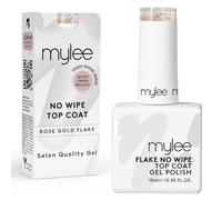 Mylee Esmalte Protector Sin Limpieza con Particulas Oro Rosa para Esmalte