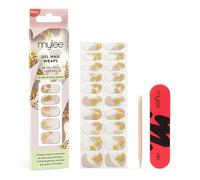 Mylee Gel Nail Wraps [Nature Time] - Adhesivos de gel pre-curado para una manicura instantánea, Sin lámpara, sin desconchones, acabado brillante, Larga duración, Fácil de aplicar