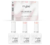 Mylee Just Peachy Trio de Builder Gel Fortalecedor 5en1 3x15ml, Esmalte | de Uñas UV/LED, Puntas y Extensiones, Decoración de Uñas, Calcomanías y Joyas, Reparación Profesional de Manicura
