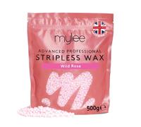 Mylee Kit de Cera Avanzado Sin Bandas - Rosa Silvestre para la Depilación | Perlas de Cera Dura con Aroma - Para Cara, Cuerpo, Bikini, y Depilación Íntima - Para Mujeres y Hombres
