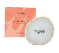 mylee Paleta de arte de uñas de resina para esmalte de uñas de gel, borde dorado, ideal para mezclar y decantar colores o exhibición de esmalte de uñas, resultados profesionales de calidad de salón,