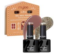 Mylee Set de Esmalte de Uñas en Gel Semipermanente 2x8ml [Fresh Out The Oven] - Bake Me Happy Collection - UV/LED Nail Art, Manicure y Pedicure, Uso Profesional y Doméstico [Navidad 2025]