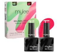 Mylee Set de Esmalte de Uñas en Gel Semipermanente 2x8ml [Tropical Treasures] - Beach Bash Collection - UV/LED Nail Art, Manicure y Pedicure, Uso Profesional y Doméstico [Primavera/Verano 2025]
