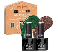 Mylee Set de Esmalte de Uñas en Gel Semipermanente 2x8ml [Twist & Shout] - Bake Me Happy Collection - UV/LED Nail Art, Manicure y Pedicure, Uso Profesional y Doméstico [Navidad 2025]