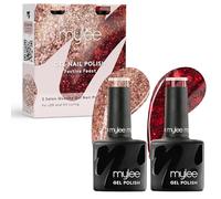 Mylee Set de Esmalte de Uñas Gel Semipermanente 2x8ml [Festive Feast] - Manicura y Pedicura UV/LED, Uso Profesional y Doméstico, Larga Duración, Fácil de Aplicar Vegan & Cruelty Free