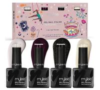 Mylee Set de Esmalte de Uñas Gel Semipermanente 4x10ml [The Fairground] - UV/LED Nail Art Manicura Pedicura para Uso Profesional y Doméstico [Navidad 2023] - Larga Duración y Fácil de Usar