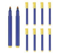 MYLERCT 10 Piezas Rotulador Billetes Falsos, Azul Boli Comprobador de Billetes Falsos, Portátil Rotulador Detector Billetes Falsos, Flexible y Rápido, para Detectar Billetes Falsos