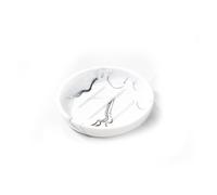 MYLERCT Jabonera Ducha, 11.5 x 10 cm Resina Jaboneras para Baño, Redonda Jabonera Piedra, Textura Mármol, con Pegatinas Antideslizantes y Textura, Rejilla para Pastilla de Jabon para Baño, Cocina