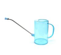 MYLERCT Regadera, 1,5 L Regadera Plantas, Azul Regadera Pequeña, con Boquilla Larga de Acero Inoxidable, Visible y Controlable, para Regar Plantas de Interior y Exterior