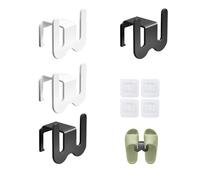 MYLERCT Zapatero Pared 4 Piezas, Zapatero Puerta Colgante Pared, Zapatero Colgante Blanco Negro, Estanteria Zapatos para Baño, Salón, Dormitorio