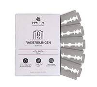 MYLILY® 100 hojas de afeitar I tu afeitado perfecto I maquinilla de afeitar para mujeres I maquinilla de afeitar sin plástico I maquinilla de afeitar íntima con cero residuos