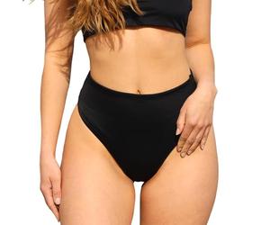 MYLILY Braga de Bikini Brasileña Señoras Negra | Traje de Baño Teen Shaping (3XS)