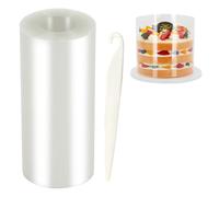 Myluatye Acetato Repostería Rollo,20cm x 5m Lámina para Bordes de Tartas,Lámina para Bordes de Tartas Reutilizables,Rollo de Acetato,para Decoración de Tartas