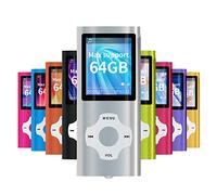 Mymahdi - Digital, Compacto y portátil Reproductor MP3/MP4 (MAX Support 64GB Tarjeta Memoria) con Photo Viewer, E-Book Reader y Radio FM Grabadora de Voz y Vídeo en Plata