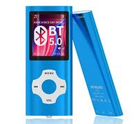 MYMAHDI Reproductor de MP3 / MP4 Bluetooth 5.0 con Tarjeta de Memoria de 32GB, Pantalla LCD de 1.8 Pulgadas, soporta hasta 128GB, Video/grabación de Voz/Radio FM, Lector de Libros