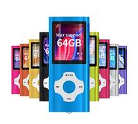 Mymahdi Reproductor portátil MP3 / MP4, Azul Oscuro con Pantalla de 1,8 Pulgadas de LCD y Ranura para Tarjetas Memory Card, Tarjeta de 128 GB de Memory Card de Alta compatibilidad TF