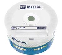 MyMedia CD-R 700 MB I Pack de 50 Unidades I Espiral I Lanzador de CD I 52 Veces de Velocidad de grabación con Larga Vida útil I CD vacíos I CD de Audio en Blanco I Husillo de 50 Unidades