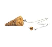 MYMEO Colgante de amuleto de cadena de piedras preciosas naturales, decoración de cristal