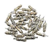 MYMEO Colgantes de piedra natural con punta de péndulo, cristales, piedras preciosas para bricolaje, joyería, collares, accesorios