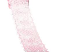 MYMERCERIE - Bobina de 13,7 m, encaje entre dos flores, 55 mm, rosa claro