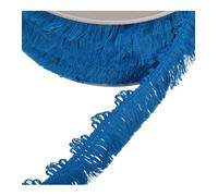 MYMERCERIE - Bobina de 25 m, flecos (25 mm), color azul