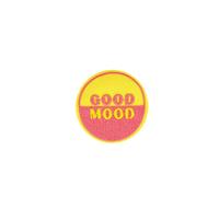 MYMERCERIE - Parche termoadhesivo (4,7 x 4,7 cm), diseño de texto "Bad Vibes/Good Mood Good Mood