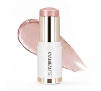 MYMERRY Dewy Highlighter Maquillaje para rostro y cuerpo, brillo radiante y brillante, para todo el día, vegano y libre de crueldad animal, bronce, oro rosa