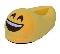 MYMM Caliente acogedora relleno suave felpa zapatillas, Calzado Invierno Zapatillas Emoji Suave Zapatillas Lindo Peluche de dibujos animados Anti-Slip Zapatillas (Risa)