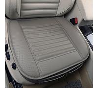 MYMM Cojín de Asiento, protección del Asiento de Coche, cómodo y Transpirable Cuatro Estaciones Generales PU Cuero Bambú carbón de leña Transpirable Coche Interior (Gris)