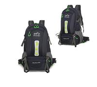 MYMM Mochila de senderismo 40L Bolsa de montañismo impermeable y liviana Mochila duradera Deportes al aire libre Ocio Montañismo Camping Pesca Viajes con cubierta para la lluvia (azul)