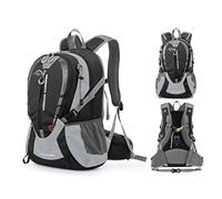 MYMM Mochila de senderismo de 25 l, mochila ultraligera impermeable para acampar, mochila para deportes al aire libre, mochila para montañismo (negro)