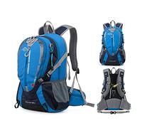 MYMM Mochila de Senderismo de 25L, Mochila Ultraligera Impermeable para Acampar, Mochila para Deportes al Aire Libre, Mochila para Montañismo (Azul)