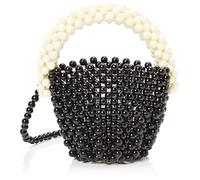myMo at night Bolso de mano para mujer, Negro Blanco Lana, Einheitsgröße