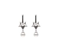 myMo at night Pendientes plata / blanco perla One Size plata / blanco perla