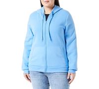 Mymo Athlsr Sudadera con Capucha para Mujer con Cremallera de poliéster Suave, Talla XL, Azul Claro
