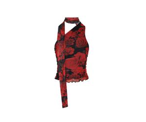 myMo ROCKS Top 'Valentine's Day' rojo oscuro / negro XL rojo oscuro / negro