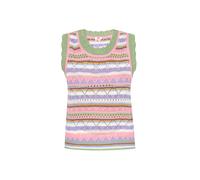 MYMO Top de punto kiwi / lavanda / rosa / blanco XS EUR