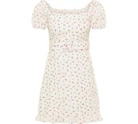 MYMO Vestido de verano verde oscuro / rosa / rosé / rojo vivo 38 verde oscuro / rosa / rosé / rojo vivo