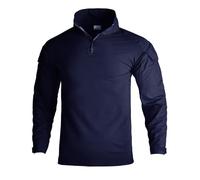 Mymyguoe Camiseta táctica militar de combate para hombre, táctica, paintball, airsoft, camiseta militar con cremallera 1/4, uniforme militar, camisa militar del ejército alemán, camiseta de manga