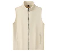 Mymyguoe Chaleco de forro polar para hombre, chaleco de forro polar, térmico, aislamiento térmico, con forro, cuello alto, bolsillos, chaqueta de forro polar, chaleco de trabajo resistente al viento