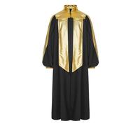 Mymyguoe Disfraz de sacerdote Chasuble Celebrant Celebrant Chasuble Iglesia Católica Padre Masa Vestments Bata para cortar el pelo Capa de sacerdote Celebrante Celebrante Chasuble Masa Vestments Bata