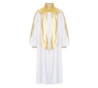Mymyguoe Disfraz de sacerdote Chasuble Celebrant Celebrant Chasuble Iglesia Católica Padre Masa Vestments Bata para cortar el pelo Capa de sacerdote Celebrante Celebrante Chasuble Masa Vestments Bata