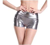 Mymyguoe Falda de Cuero para Mujer Wetlook PU Falda lápiz de Cuero Bodycon Bodycon Mini Falda Falda de Cuero de Cintura Alta Falda de Cadera