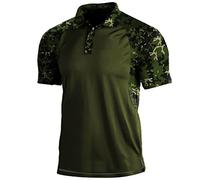 Mymyguoe Polo de camuflaje militar para hombre, camiseta Henley para exteriores, camiseta deportiva transpirable, patchwork, camiseta táctica, ropa de caza, camisetas de entrenamiento del ejército,