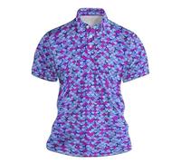 Mymyguoe Polo de manga corta para hombre, camiseta de manga corta, corte muscular, camiseta transpirable, polo de golf, camiseta deportiva para hombre, camiseta de traje regional, camiseta deportiva