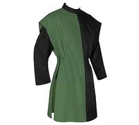 Mymyguoe Túnica vikinga cruzada para hombre, disfraz de Halloween, ropa medieval, falda de escudo renacentista, capa de roca medieval, ropa medieval, disfraz de caballero templario, carnaval