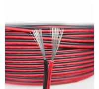 MyncbD Cable eléctrico 24 Awg Cable Eléctrico De Extensión 2 Core Flexible Cable De Extensión, CLORURO DE POLIVINILO Alambre De Cobre Estirado Trenzado (Size : 100m, Color : 24 AWG)