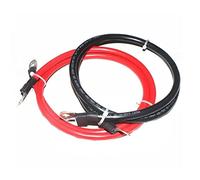 MyncbD Cable eléctrico 4 Awg Calibre Rojo + Negro Sin Oxígeno Sin Copos Inversor Cables Solar, RV, Coche, Barco 5/16 En Lugs (Size : 20cm Length, Color : 4 AWG - 25mm²)