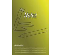 MyNotes Book: Blank Notebook | Keep All Your Ideas & Dreams With MyNotes | 6x9 Inches, 60 Pages | School, Tabletop, Business + Many more applications (MyBooklets)
